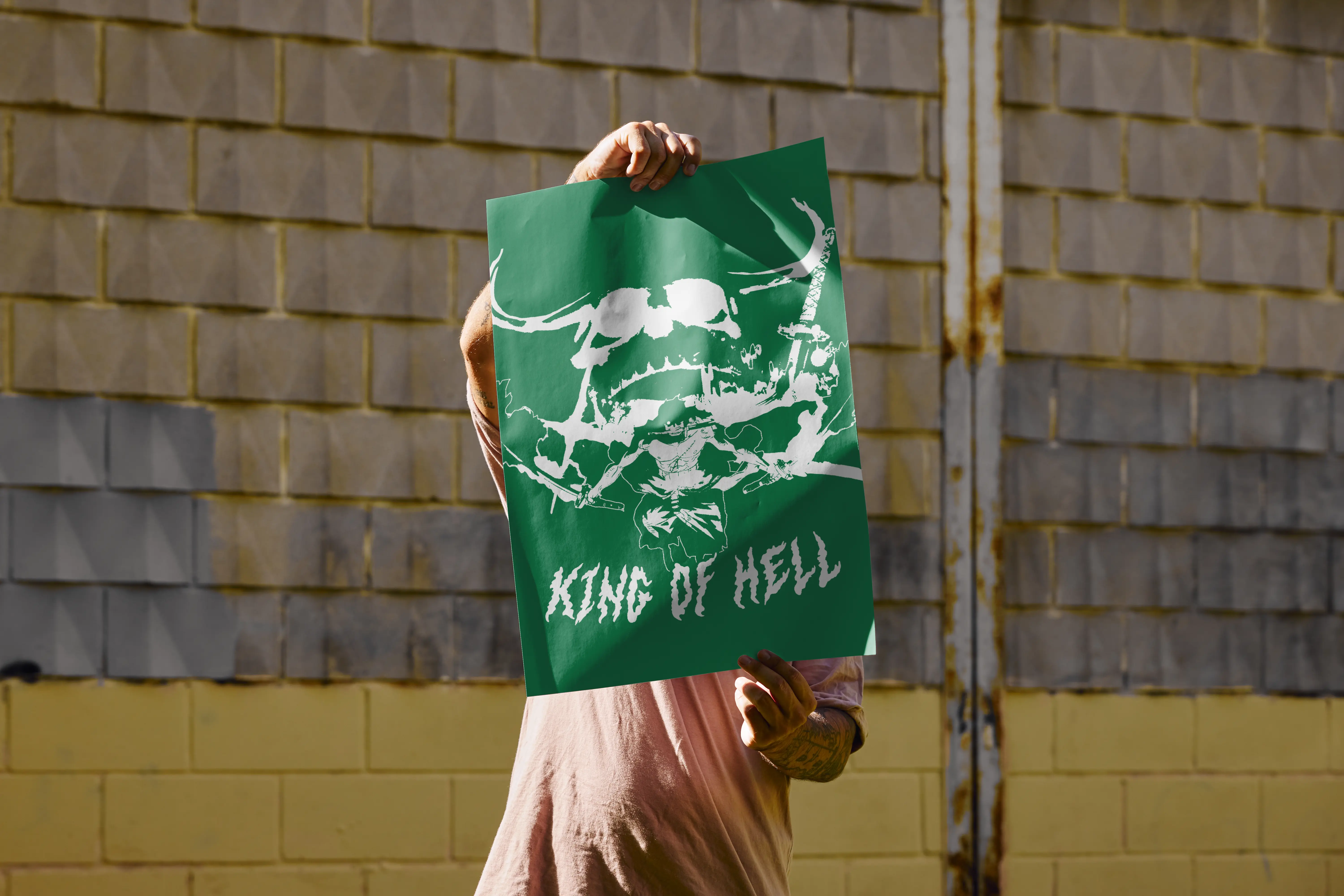 King of Hell poster mockup
